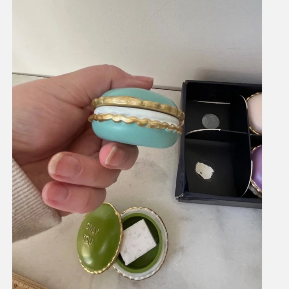 Colorful Macaron Trinket Boxes Set