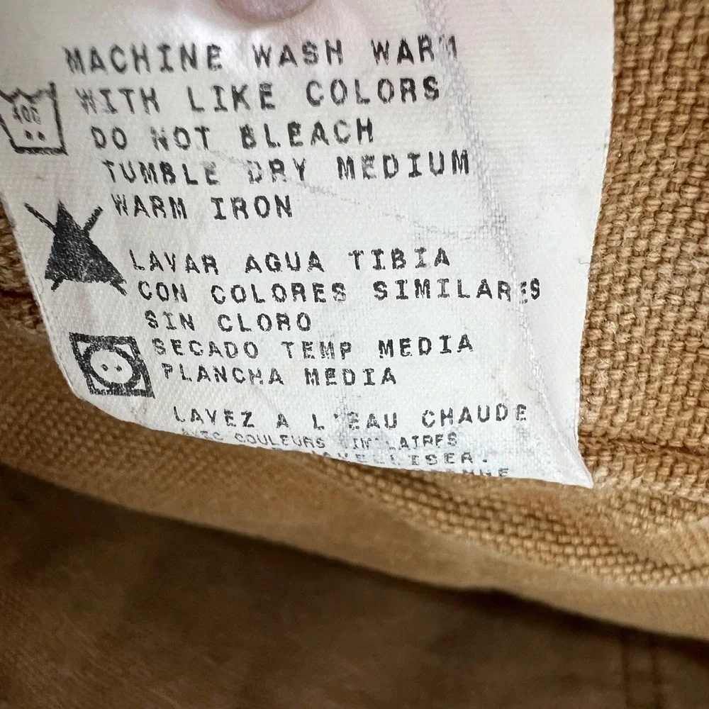 Genuine Dickies Mens Tan Duck Canvas Carpenter Shorts Size 42 Vintage Grunge