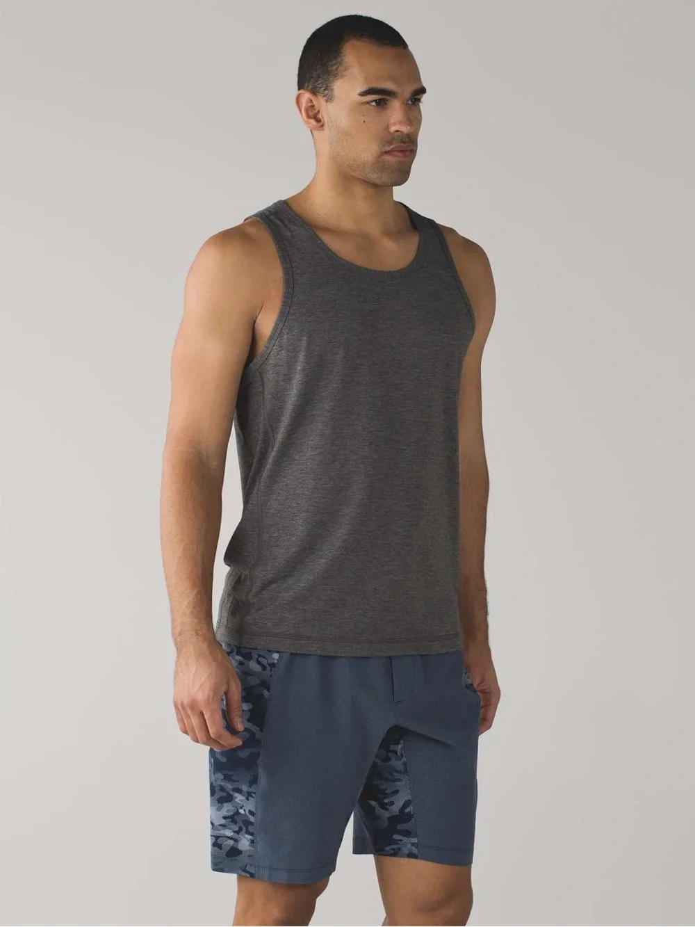 Lululemon | Namaste At The Beach Short | Deep Navy/Small Pebble Camo | Medium