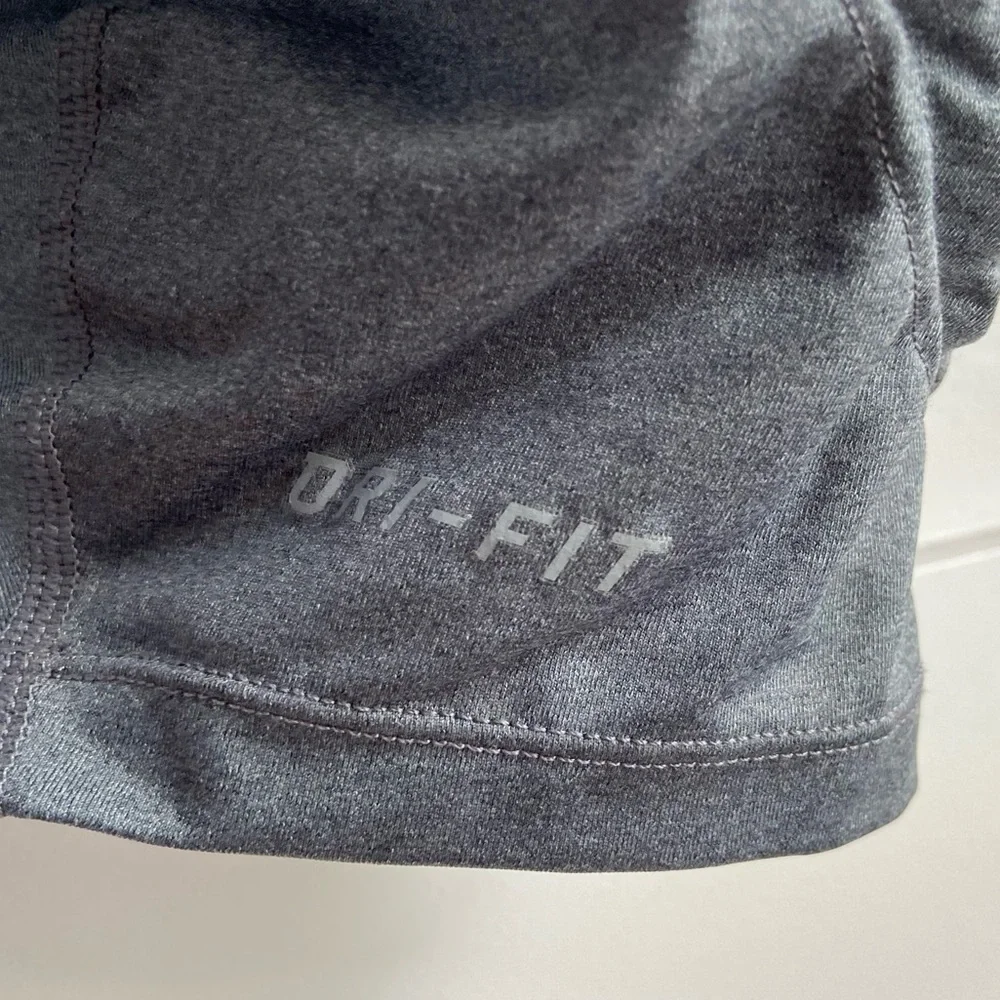 Nike Pro Dri-Fit Gray & Black Padded Shorts