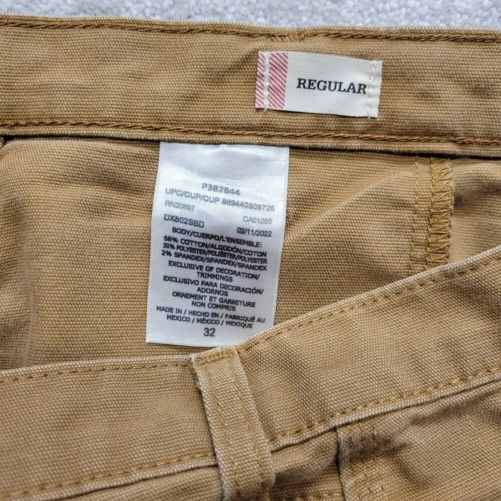 Dickies Mens 32 Brown Carpenter Work Shorts Stretch Utility Regular Fit