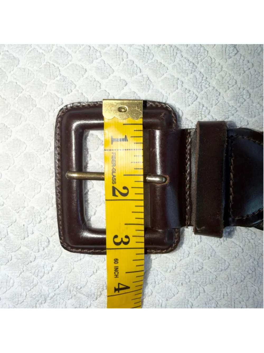 Vintage Women’s XS 100% Genuine Leather Wide Braided Belt Boho Hippie Hobo Brown