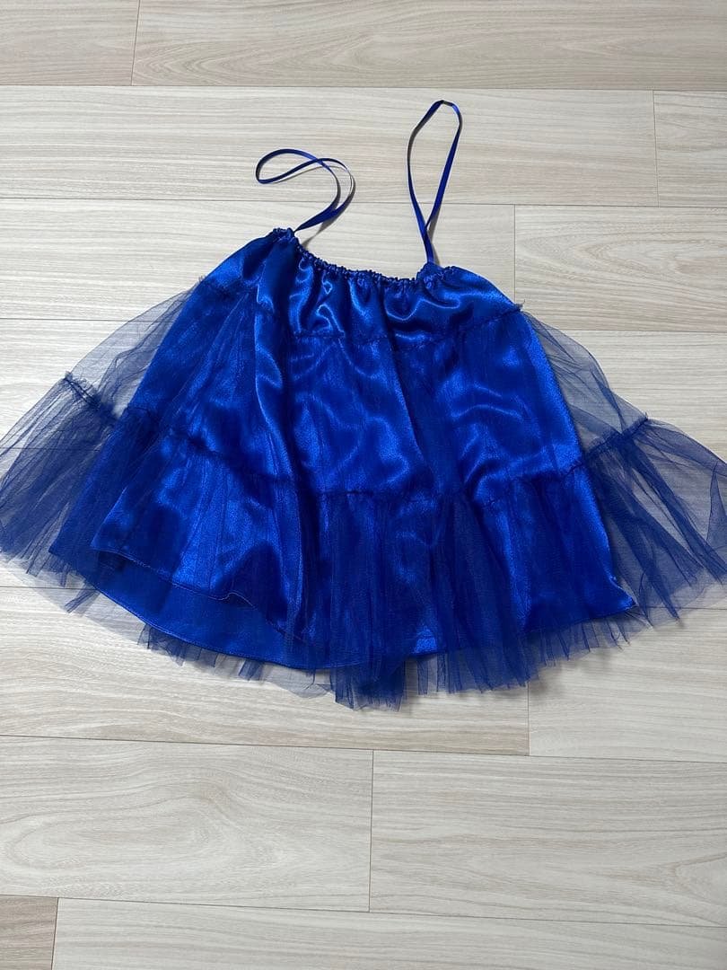 3-Piece Set: Dress, Bolero, Petticoat - Royal Blue - Party Dress