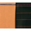 Mens Cadini Combo of Shirt & Trouser Fabric Set (Orange/Black)