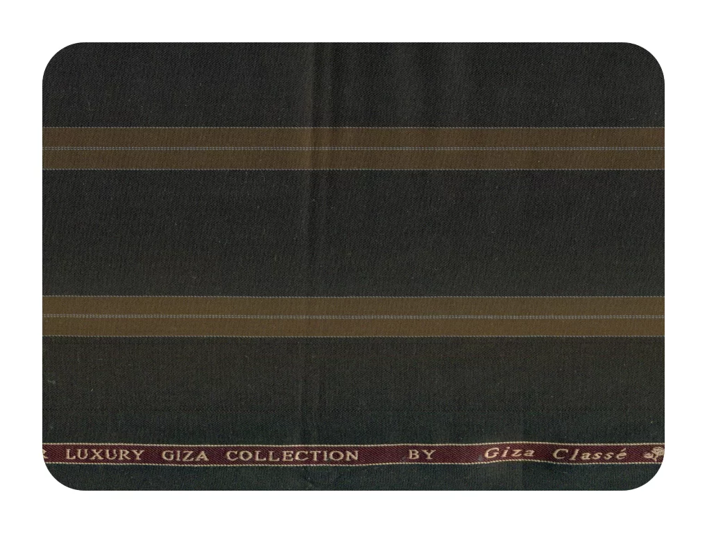 Giza Classe Mens Combo of Shirt & Trouser Fabric Set (Coffee/Cream) - Image 2