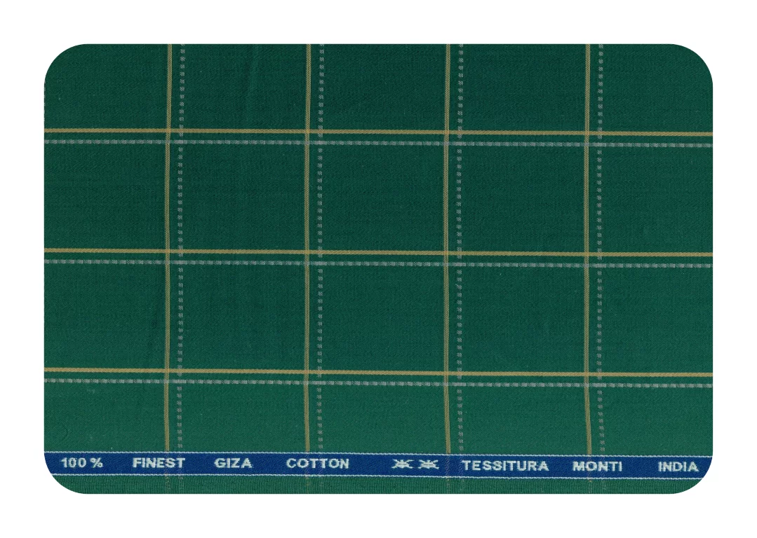 Tessitura Monti Mens Combo of Shirt & Trouser Fabric Set (Green/Pista) - Image 5