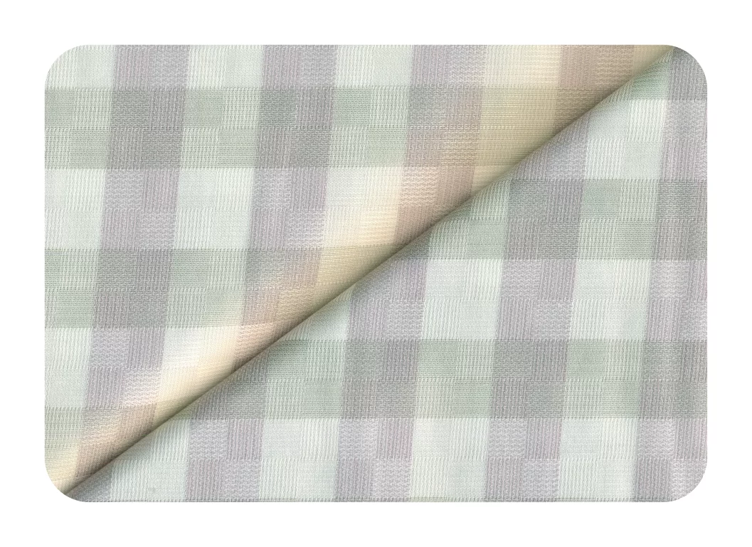 Giza Classe Mens Unstitched Cotton Checks Shirt Fabrics (White) - Image 2