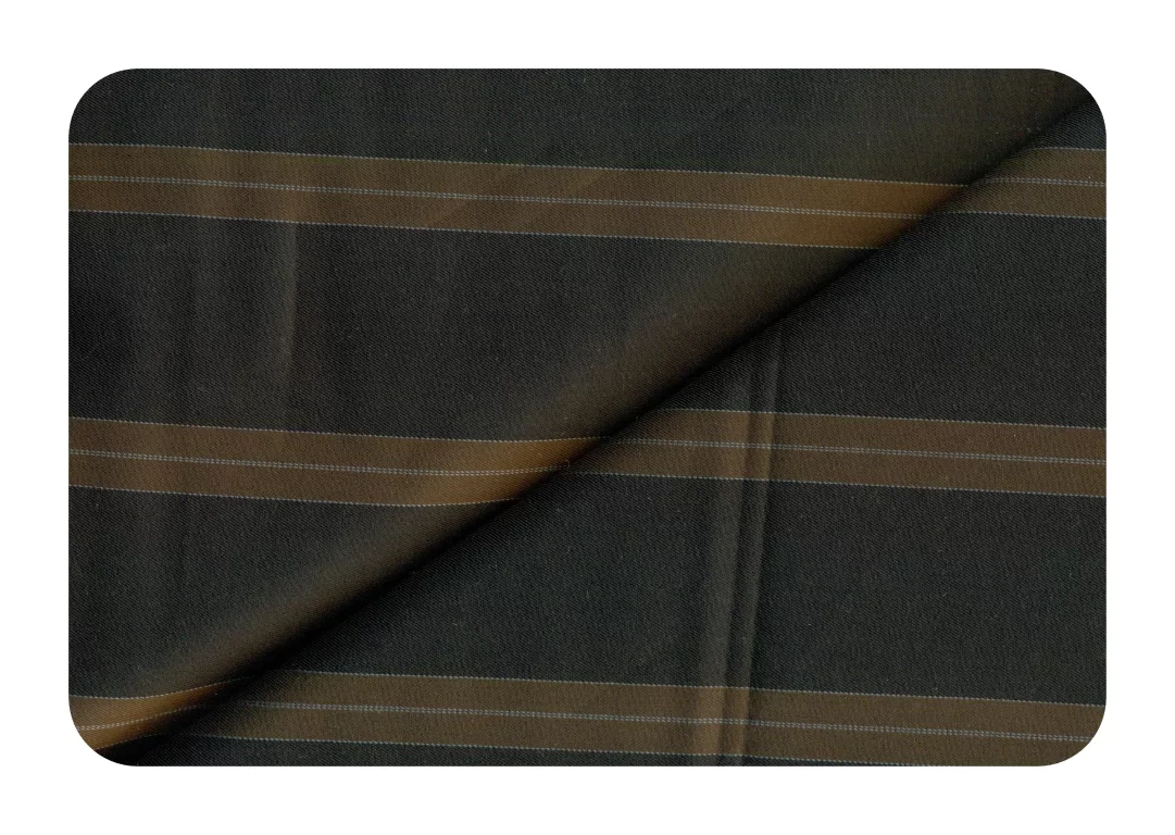 Giza Classe Mens Combo of Shirt & Trouser Fabric Set (Coffee/Cream) - Image 3