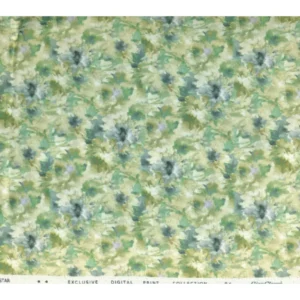 Giza Classe Mens Unstitched Cotton Printed Shirt Fabrics (Green)