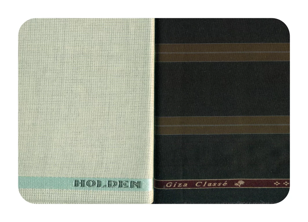 Giza Classe Mens Combo of Shirt & Trouser Fabric Set (Coffee/Cream)