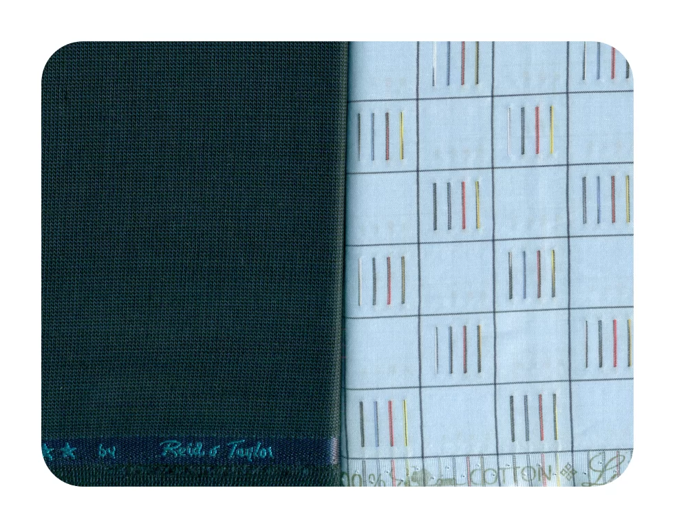 Reid & Taylor Mens Combo of Shirt & Trouser Fabric Set (Sky Blue/Blue)