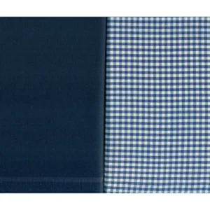 Cloth Zones Mens Combo of Shirt & Trouser Fabric Set (White/Blue)