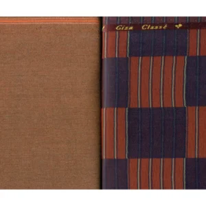 Giza Classe Mens Combo of Shirt & Trouser Fabric Set (Maroon/Red)